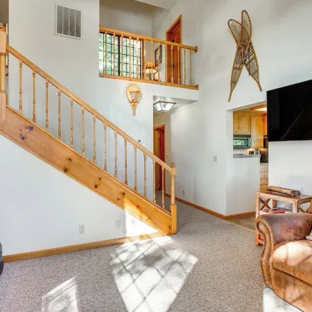 Deck w/ Mountain Views: Cabin in Bear Valley!