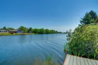 Dock, Water Views: Dog-Friendly Ocean Shores Home! - 4-Star