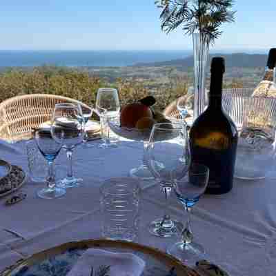 Le Repaire. Vue mer à 180° sur Pampelonne, calme absolu. Dining/Meeting Rooms