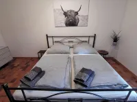 Spacious, family-friendly vacation apartment in architect's house with garden