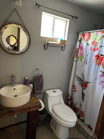 Charming 2-bedroom cabin in Valle de Guadalupe at Cerveceria Bellinghausen.