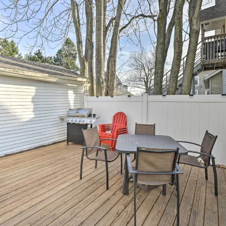 All-Season Grand Haven Getaway with Deck!
