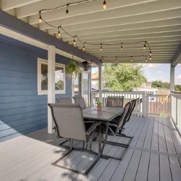 Furnished Deck + Fire Pit: Thornton Family Retreat