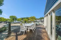 The Blue Oasis is located in the heart of downtown South Haven with water views.