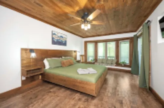 Fern Gulley Cabin with Hot Tub, Pet Friendly,  near DBBB / Hollerwood