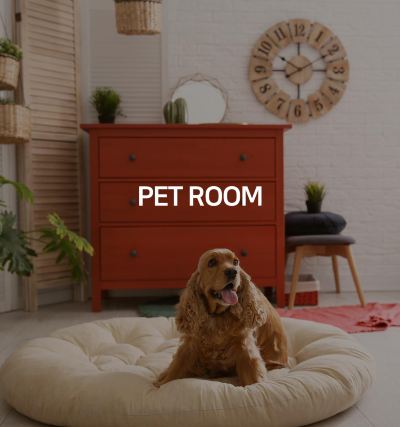 PET ROOM + free breakfast delivery service (reservation required / toilet pad + random bathtub + tableware and mat + smart TV + free Netflix viewing)(Check-in 22:00)