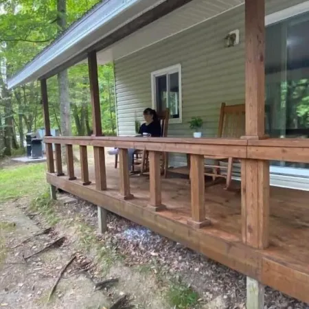 Riverside cabin, fly-fish for trout or just relax!