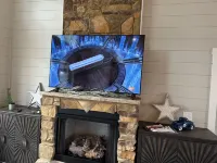 Luxury cabin in county but not far from downtown. Hot tub on back porch.