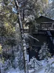 Among the Trees Getaway - Cozy & Modern Tri-level Mountain Cabin Hotel dekat Lake Gregory Regional Park