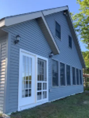 Railway camp on Moosehead Lake