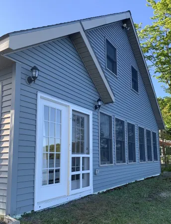 Railway camp on Moosehead Lake