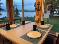 New Listing! The “Looney Bin” Four Season Cozy Lakefront Cabin on Nelson Lake Hotel a Lenroot