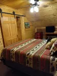 Rustic log cabin in the woods with great sunset views