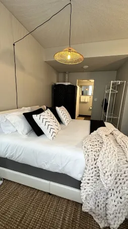 Boho Box- DT DSM Skyline view Отели рядом с достопримечательностью «Грэйтер Де-Мойн Ботаникал Гарден»