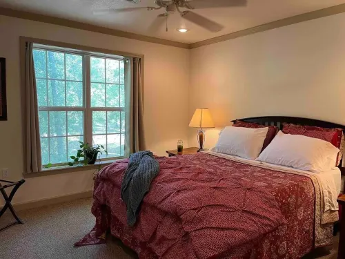 Unwind at this peaceful oasis on the Ouachita River in Caddo Valley.