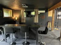 Modern Alderbrook pet-friendly retreat.