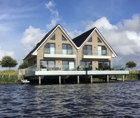 Pfahlhaus Perle am Yachthafen Carolinensiel Harlesiel ❤️, Living on the water Hoteles en Wittmund