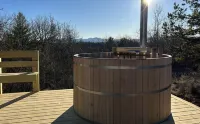 Chic Barndo Chalet Above French Broad River- Pano Mountain Views on 13 Acres