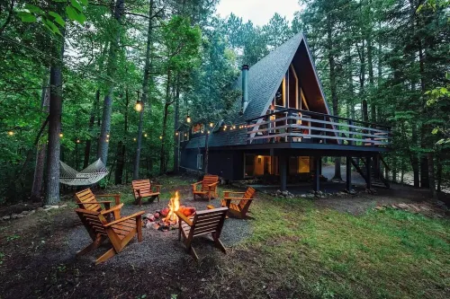 A-frame w/ sauna near Whiteface & Lake Placid, NY
