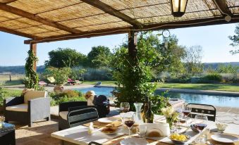 Casa del Piano Valle dei Calanchi in Front of Civita di Bagnoregio