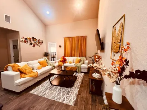 Spacious 4BR Home w Game Room Office Backyard