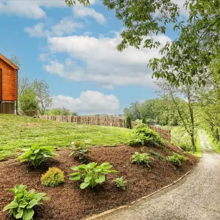 Charming 2-bedroom tiny cabin hot tub camp fire