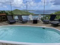 Now with solar!! Gorgeous Views From Every Room, Pool, AC, Caribbean Breezes