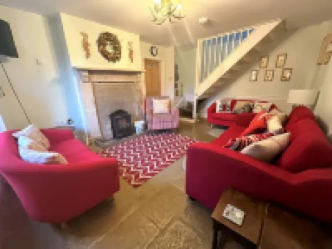 Roseleigh Cottage in the heart of Stow-on-the-Wold with parking for 2 cars.