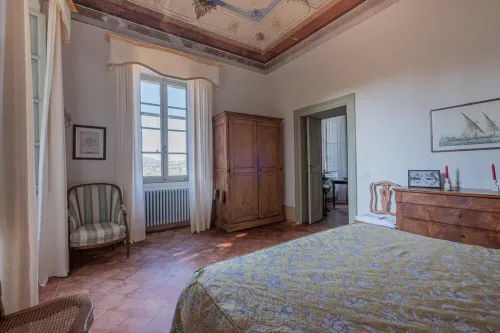 Historic villa with swimming pool surrounded by nature