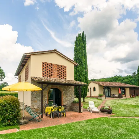 Farmhouse with Pool View