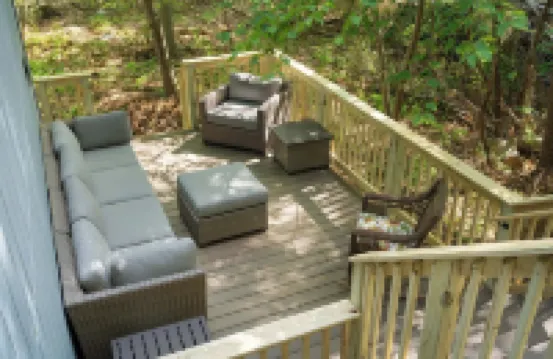 Beach Cottage in the Trees and Near the Sea.Bigger Than it Looks!!