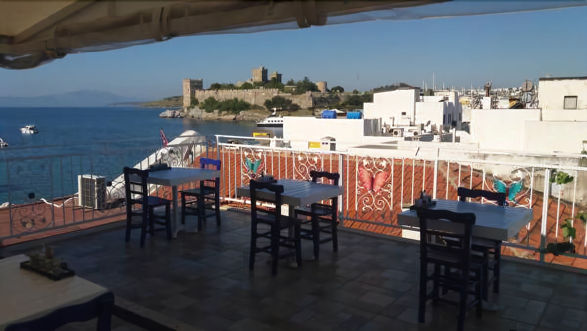 White and Blue Bodrum