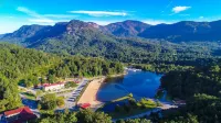 Lake Lure Home Wrap Porch Rec Room - Apple Valley + Rumbling Bald Amenities