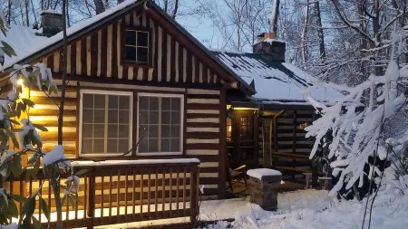 Old World Swiss Cabin Nestled In Woods Ancient Lore & Neyland Stadium Close by