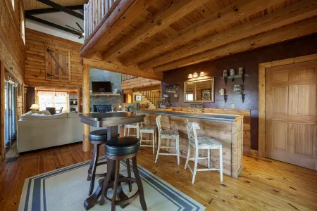 Waterfront cabin with party dock. We are pet friendly so bring the whole family.