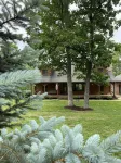 Real Log Cabin with Seasonal Pool and Hot Tub near Blue Springs Ranch