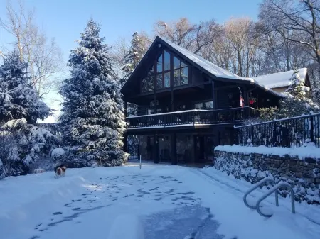 Harmony Lodge nestled in wooded tranquility!