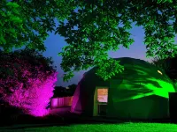 Luxury Geodome in Devon with Private Hot Tub, Fishing, and 3D Cinema Room