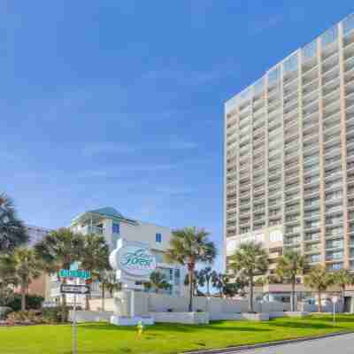 Scenic Views from the Balcony at Ocean Forest Plaza Condos Hotel Exterior