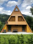 Family-friendly A-frame house in the lake and bike paradise of the Nockberge โรงแรมใน