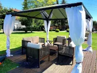 Vacation apartment on the ground floor with large garden and access to the Waldnaab