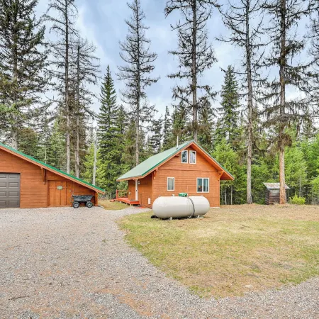Secluded Bigfork Cabin w/ Canoes & Views!