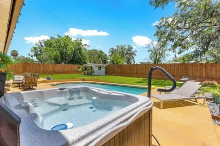 Backyard Oasis w/ pool & hot tub