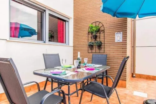 Beach villa with panoramic sea and mountain views