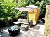 Catawba Falls Cabin! Renovated, Luxury, Outdoor Sauna/Shower, Starlink