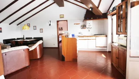 Alto da Pirica 2: Top floor apartment in the center, terrace, sea view & barbecue