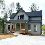 New four bedroom house with private dock on Lake James.