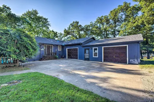 Boat Dock + Slides: Lakefront Gravois Mills Home