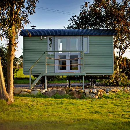 Shepherd's Hut on Llŷn Peninsula by Private Lake