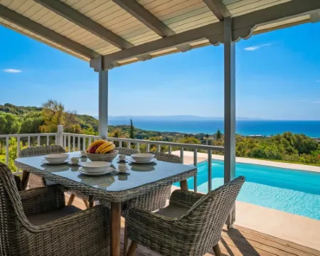 Villa Filokalia with Exceptional View - Happy Rentals Hotels in Kastro Killinis